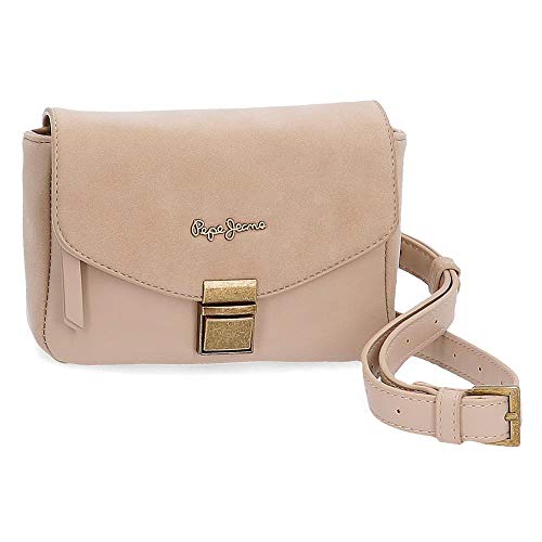 Riñonera con bandolera Pepe Jeans Bitmat Beige