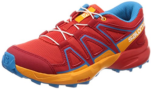 Salomon Speedcross J, Zapatillas de Trail Running Unisex Niños, Rojo (Fiery Red/Bright Marigold/Hawaiian 000), 32 EU