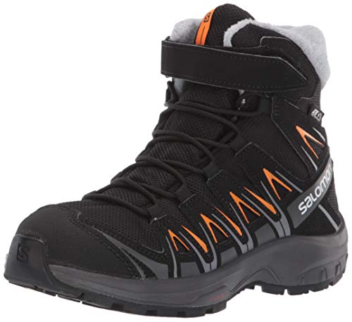 Salomon XA Pro 3D Winter TS CSWP J, Calzado de Invierno Unisex Niños, Negro/Naranja (Black/Magnet/Tangelo), 38 EU