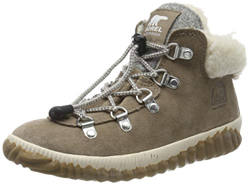 Sorel Youth out N About Conquest, Botas para Niñas, Beige (Ash Brown/Natural 240), 32 EU