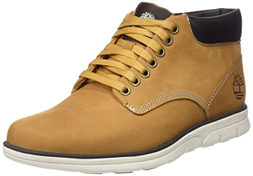 Timberland Bradstreet Leather Sensorflex, Botas Chukka para Hombre, Amarillo Wheat Nubuck, 47.5 EU