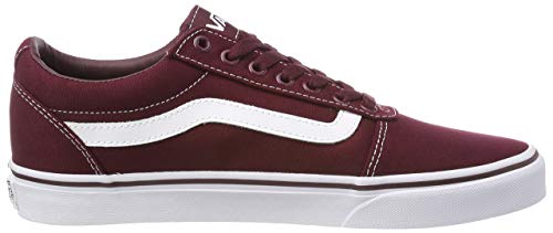 Vans Ward Canvas, Zapatillas para Hombre Rojo (Canvas/Port Royale/White 8J7) 42.5 EU