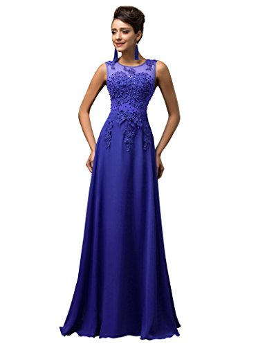 Vestidos Azules Vestido Ceremonia Elegante Mujeres Sin Mangas Maxi Talla 40