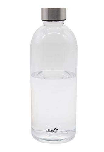 ZOLLNER24 Botella de Agua sin BPA de tritán, 1 litro, Disponible en 600 ml