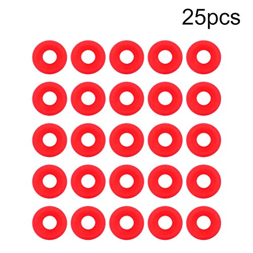 25 Unids Rojo Silicona Grolsch Juntas para Swing Flip Top Botella Home Brew Cerveza Sellos de Botella Silicone Rubber Grolsch Cap Swing Top Bottle Washer Junta