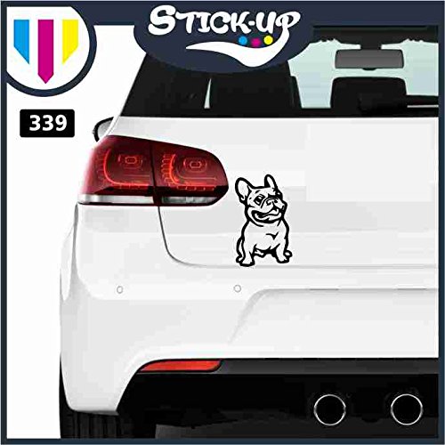 Adhesivo para Coche – Bulldog francés – Stickers Notebook – Perro, Pegatinas Perros, Adhesivos Coche – Accesorios, Stickers, Decal Negro