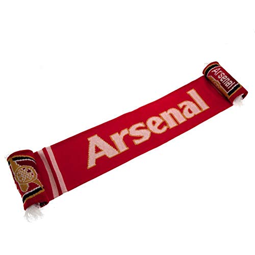 Arsenal FC - Bufanda (132 x 19cm) (Rojo/Blanco)