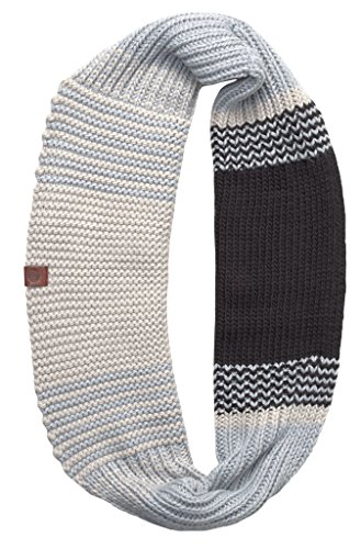 Buff Knitted Infinity borae Manguera Bufanda, Otoño-Invierno, Unisex, Color Greey, tamaño Talla única