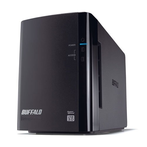 Buffalo DriveStation Duo USB 3.0 - Unidad Raid (HDD, 8000 GB, HDD, Negro, Activo, HDD, Poder)