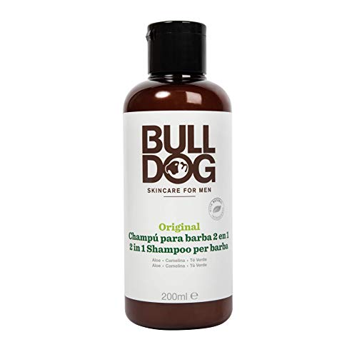 BULL DOG champú para barba 2 en 1 dosificador 200 ml