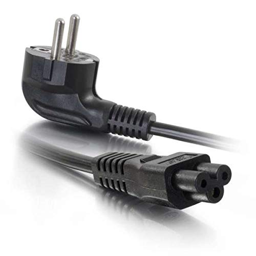 C2G - Cable (3 m, Male Connector/Male Connector, CEE7/7, C5 acoplador, 250 V, Negro)