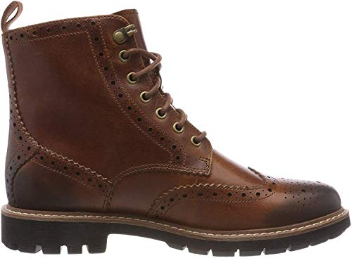 Clarks Batcombe Lord, Botas Chelsea para Hombre, Marrón (Dark Tan Lea), 41 EU