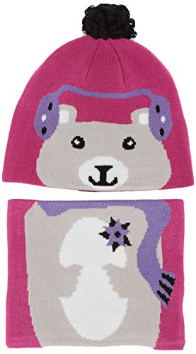 Columbia Toddler Snow More Set De Gorro y Bufanda, Unisex Niños, Rosa (Pink Ice Bear), Talla Única