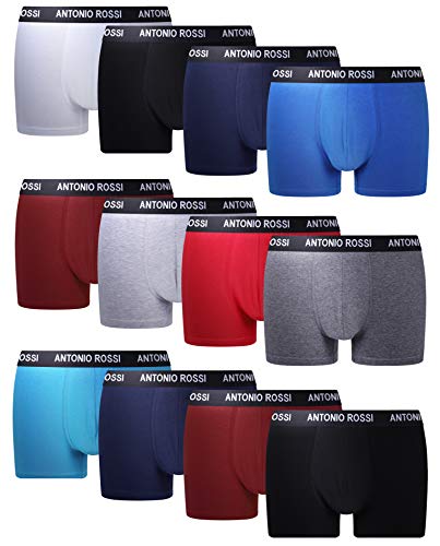 FM London Fitted Boxer, Colores Claros, Small (Pack de 12) para Hombre