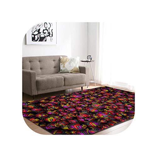 Hotmoment-uk - Alfombras de estilo europeo C para sala de estar, dormitorio, alfombra de habitación de niños para la sala de estar moderna, 99, 99,1 x 152,4 cm