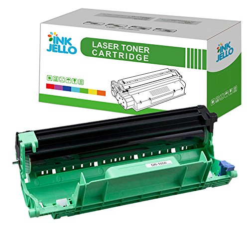 InkJello Compatible Tambor Unidad Reemplazo por Brother DCP-1510 DCP-1512 DCP-1610W DCP-1612W HL-1110 HL-1112 HL-1210W HL-1212W MFC-1810 MFC-1910 MFC-1910W DR1050 (Soltero-Pack)