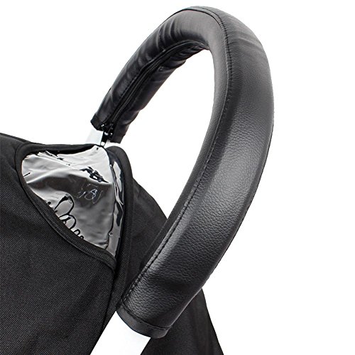 Pueri Fundas de Protectora Universal para Manilllar de Carrito Bebés Fundas de Cuero PU para Empuñadora de Silla de Paseo