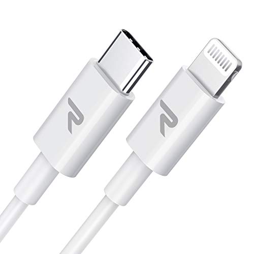 Rampow Cable USB C a Lightning [Apple MFi Certificado] Cable iPhone 11 Tipo C Power Delivery 18W 3A, Compatible con iPhone X/iPhone XS/iPhone XS MAX/iPhone XR/iPhone 8, iPad Pro 10.5/12.9, iPad Air-1M