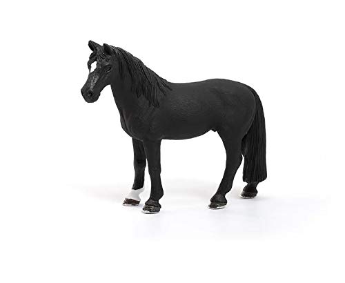 Schleich-13832 Figura de Caballo capón Tennessee Walker, Colección Horse Club, Color Negro, 12.9 cm (13832)