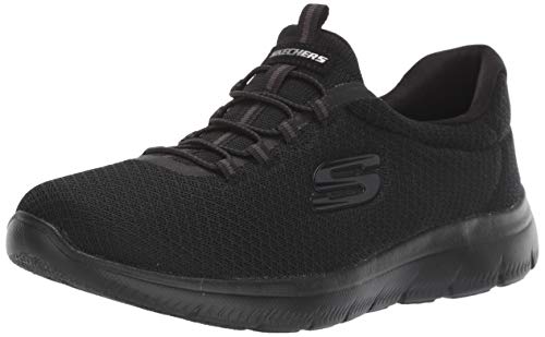 Skechers Women 12980 Low-Top Trainers, Black (Black), 4 UK  (37 EU)