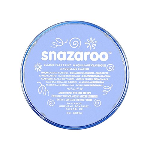 Snazaroo - Pintura facial y corporal, 18 ml, color azul pálido