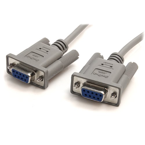 StarTech.com SCNM9FF - Cable de módem nulo Cruzado, 3 m, Gris