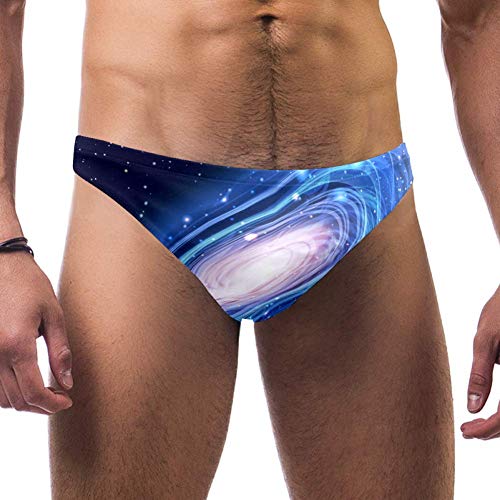 TIZORAX Brilla Andrómeda Galaxy Hombre Traje de baño Bikini Ropa interior bañador de verano pantalones cortos de playa calzoncillos bóxer, S Multicolor multicolor XL