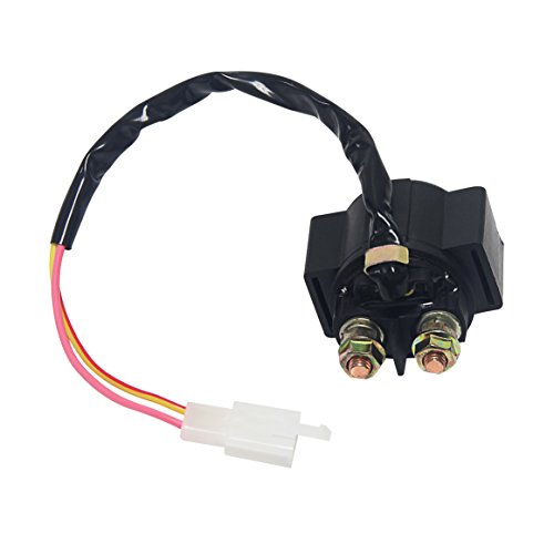 Wisamic Relé de arranque SOLENOID para motor GY6 de 4 tiempos 50cc 70 cc 90cc 110 cc 125cc 150 cc 200cc 250 cc ATV Dirt Bikes Scooters Go Kart Dne Buggys Quad 4 Wheelers