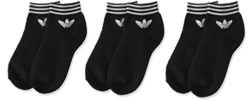 adidas Trefoil Ankle - Calcetines para hombre, color negro, talla 39-42