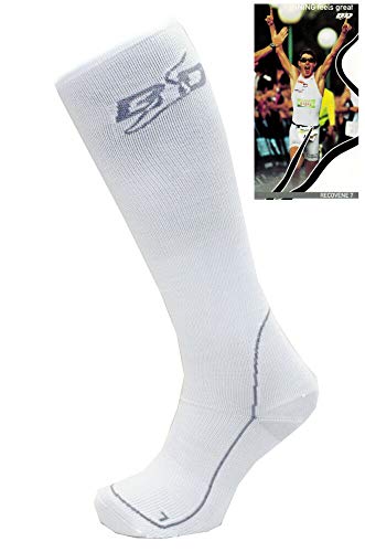 Bootdoc Recovene R9(S) Compresión pareja calcetines espejo de cuerpo -S-M-L-XL- medias corrida sport fútboll joggen tenis golf (M - 25,0/25,5cm)