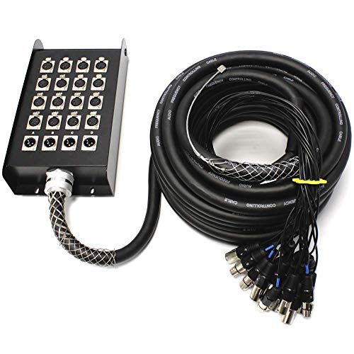 Cablematic - Caja de extensión cable DMX DMX512 de 20 canales XLR3 50m