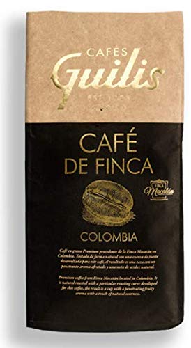 CAFES GUILIS DESDE 1928 AMANTES DEL CAFE Café Colombiano en Grano Arábica Tueste Natural. Finca Mocatán 1 Kilogramo