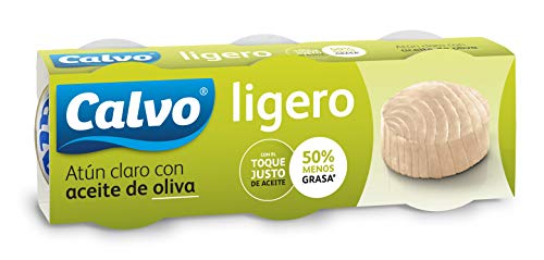 Calvo Atún Claro, Aceite de Oliva - 5 Paquete de 3 Latas