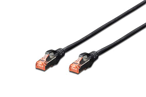Digitus 5m Cat6 S-FTP - Cable de red (5 m, Cat6, SF/UTP (S-FTP), RJ-45, RJ-45, Negro)