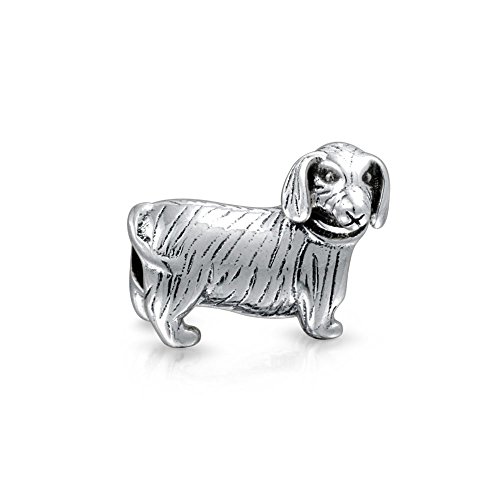 Hot Perro Teckel Cachorro Pet Lover Albalorio Para Mujer Para Adolescente 925 Plata De Ley Encaja Pulsera Europea