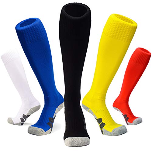 J&T Calcetines de Fútbol Deportes al Aire Libre de Medias de compresión de Fútbol Mujeres/Hombre Niños/Niñas para Baloncesto,Lacrosse,Rugby, Hockey& Otros Deportes