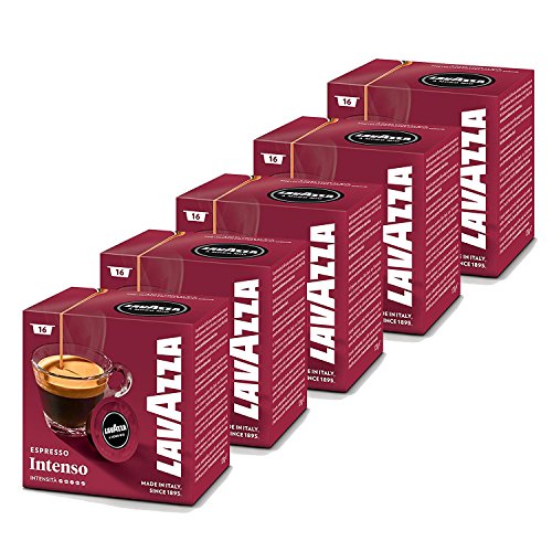 Lavazza A Modo Mio Intensamente, Pack of 5, 5 x 16 Capsules