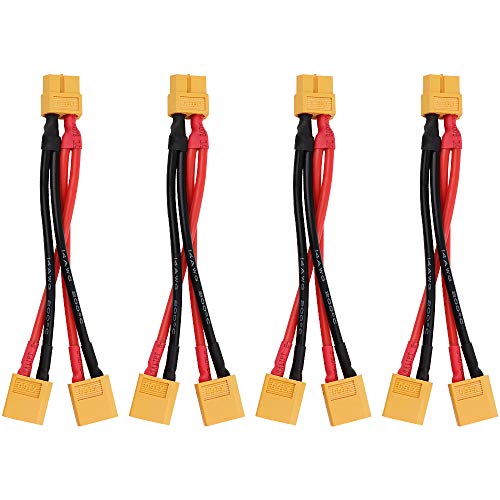 Makerfire 4 Unids XT60 Cable Paralelo Conector de Batería Extensión Y Splitter para dji Phantom RC Mode Helicopter Quadcopter