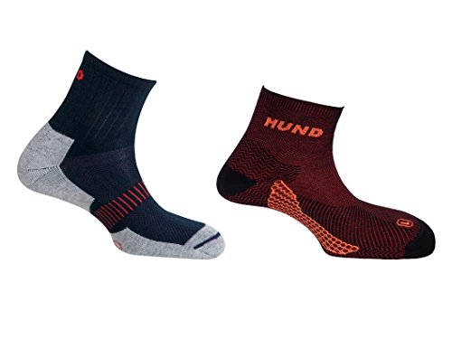 Mund socks, Paquete CAMINO DE SANTIAGO Calcetín KILIMANJARO sin costuras y TREKKING/RUNNING Antiampollas, Antibacterial y Terapéutico (EU 38-41)