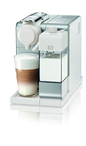 Nespresso De'Longhi Lattisima Touch Animation EN560.S - Cafetera monodosis de cápsulas Nespresso con depósito de leche, 6 recetas seleccionables, 19 bares, apagado automático, color plata