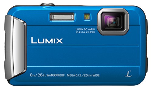 Panasonic Lumix DMC-FT30 - Cámara Acuática Sumergible de 16.1 MP (8 metros, F3.9 - 5.7, Zoom de 9x, Resistencia a Golpes y Polvo), Color Azul