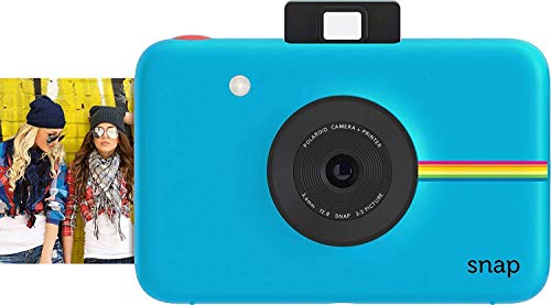 Polaroid Snap - Cámara digital instantánea, tecnología de impresión Zink Zero Ink, 10 Mp, Bluetooth, micro SD, fotos de 5 x 7.6 cm, azul