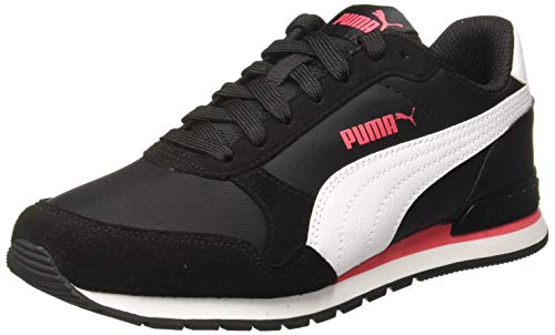 PUMA St Runner V2 NL, Zapatillas Unisex Adulto, Negro Black White/Paradise Pink, 37 EU