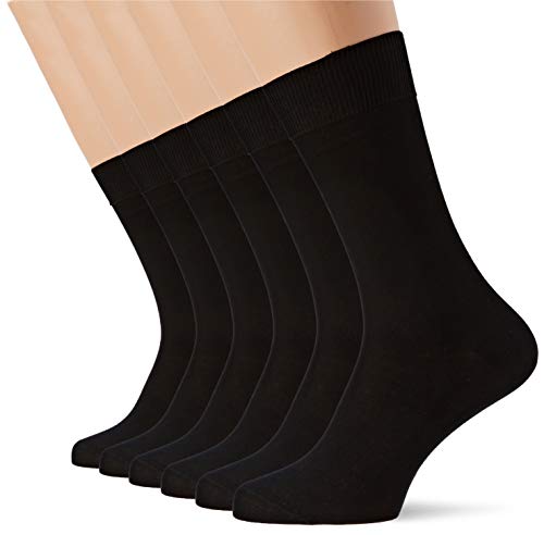 Punto Blanco, Calcetines, packete de 6 pares, Negro, G (43/44 EU)