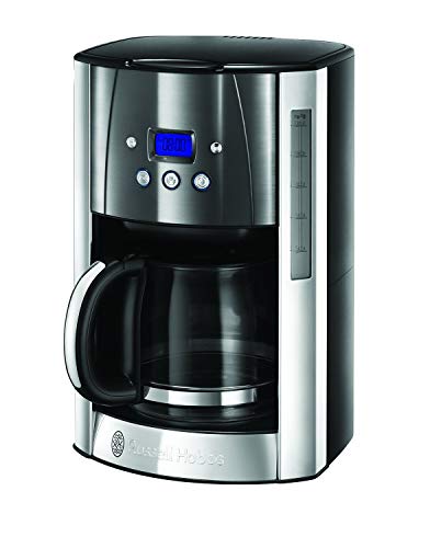 Russell Hobbs Luna Moonlight - Cafetera de Goteo (Jarra  Cafetera, 1,8l, 1000 W, Acero Inoxidable, Gris) - ref. 23241-56