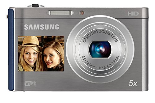 Samsung ES DV300F Cámara compacta 16.1MP 1/2.3" CCD 4608 x 3456Pixeles Azul, Plata - Cámara Digital (16,1 MP, 4608 x 3456 Pixeles, CCD, 5X, HD, Azul, Plata)