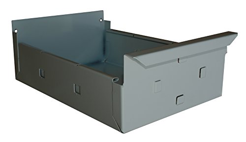 Simonrack 30132730108 Cajón metálico para estantería (c/30 x 4, 35 kg) color gris oscuro, c/30 x 3, 270 x 300 x 100 mm