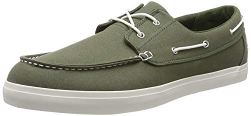 Timberland Newport Bay 2 Eye, Mocasines para Hombre, Verde (Dark Green Canvas), 42 EU