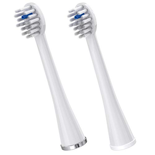 Waterpik SFRB-2EW - Cabezales de recambio del cepillo de limpieza de limpieza con hilo dental Waterpik Sonic-Fusion