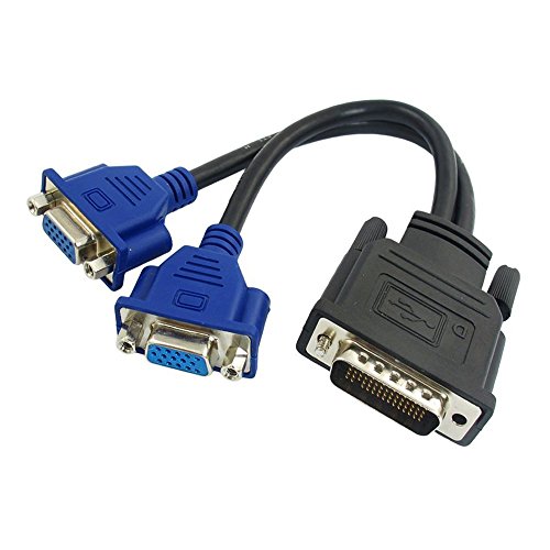 ZHIYUEN® DMS-59 Pin Macho a Dual VGA Hembra Y Splitter Cable Adaptador de Tarjeta de Video